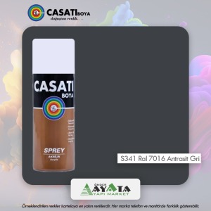 Casati Sprey S341 Ral 7016 Antrasit Gri